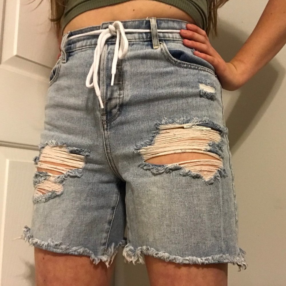 Light Blue High Rise BoyShorts